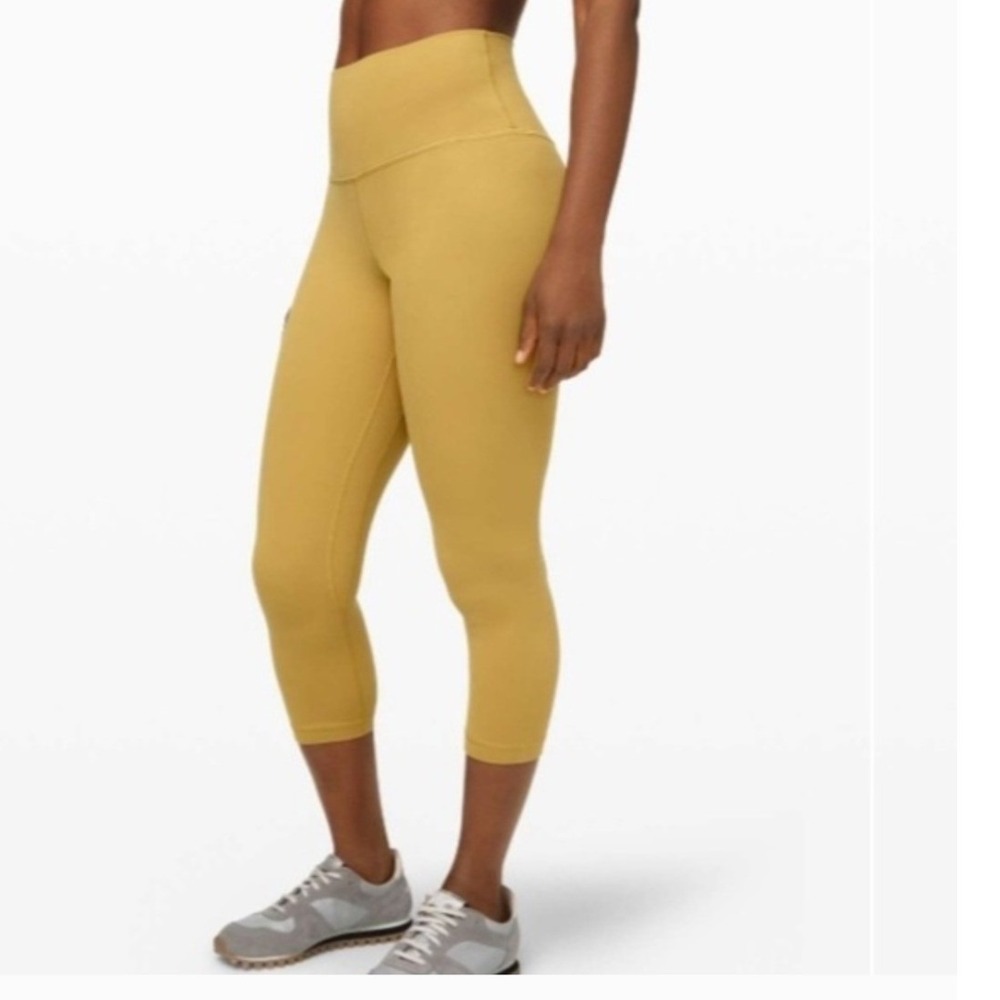 Lululemon Align High-Rise Crop 21 Nulu Yoga‎ Leggings Grape Leaf Green Size 6